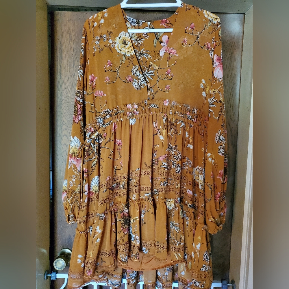 Free People Cherry Blossom Mini Dress